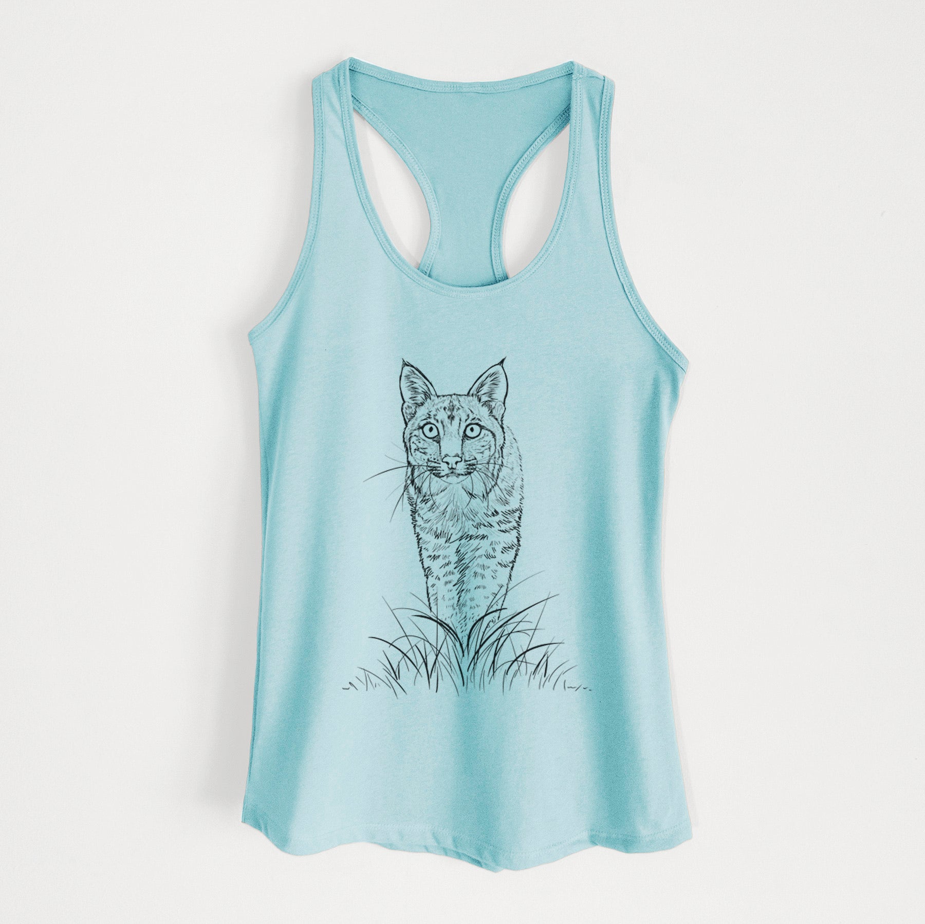 Bobcat - Lynx rufus - Women's Racerback Tanktop
