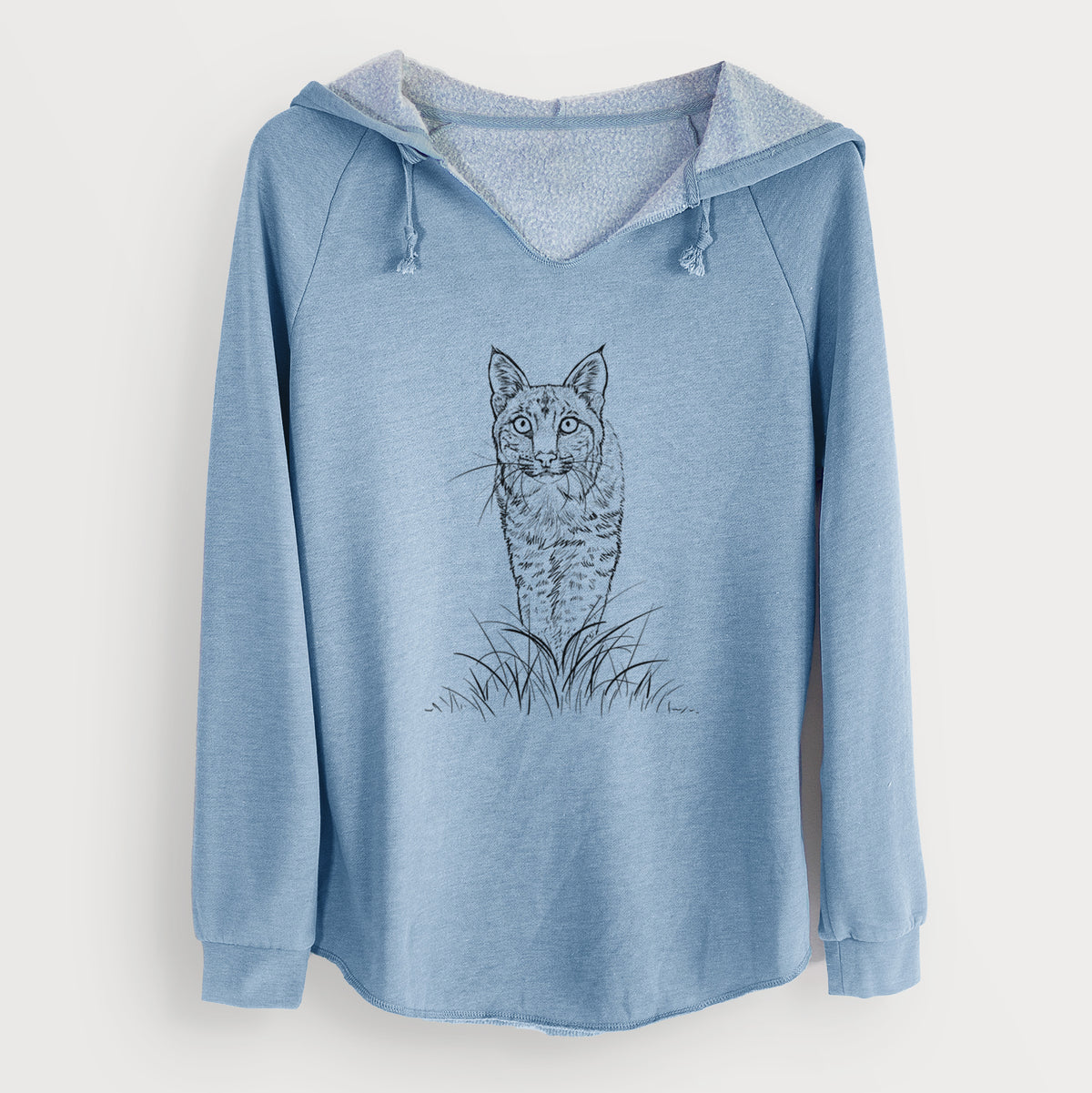 Bobcat - Lynx rufus - Cali Wave Hooded Sweatshirt