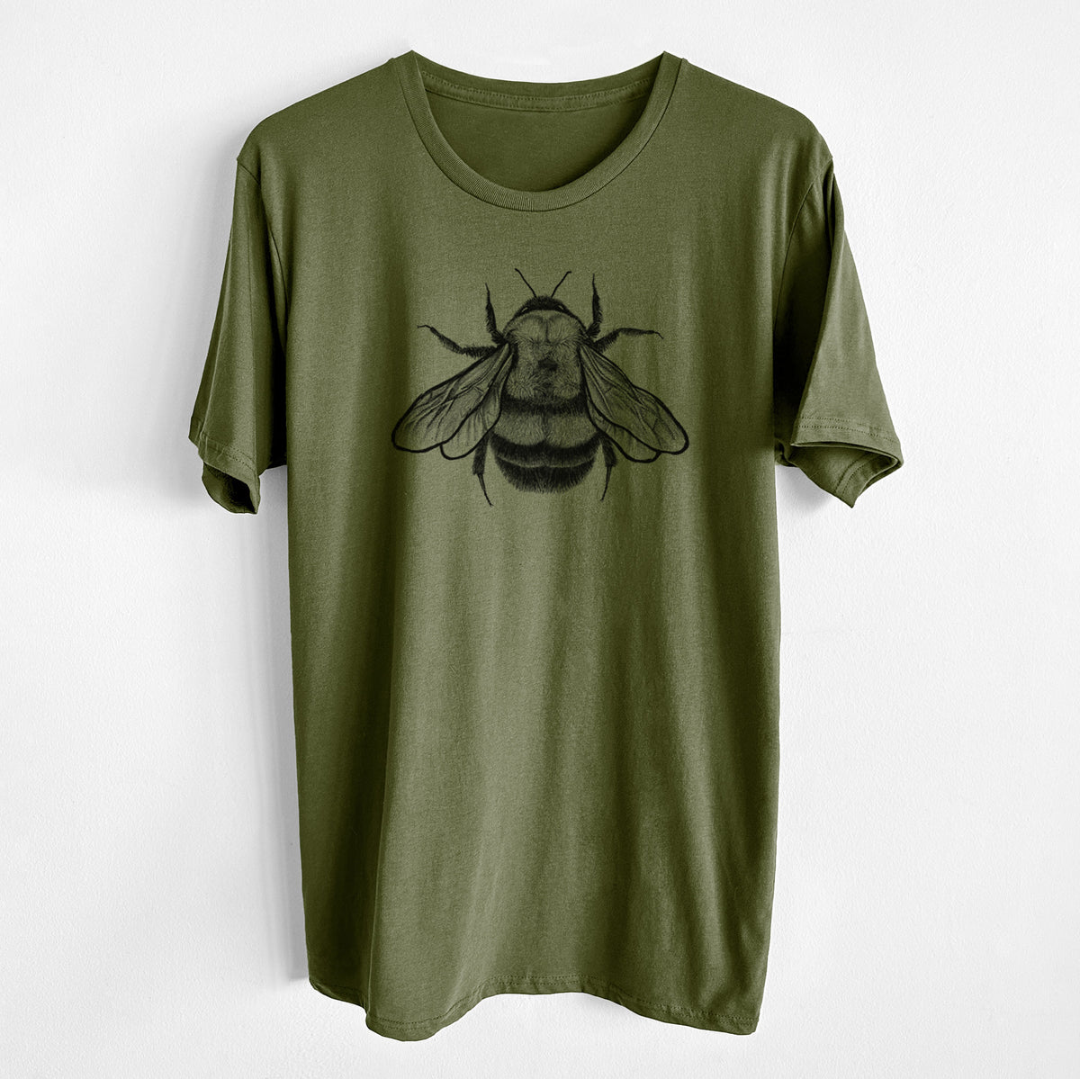 Bombus Affinis - Rusty-Patched Bumble Bee - Unisex Crewneck - Made in USA - 100% Organic Cotton