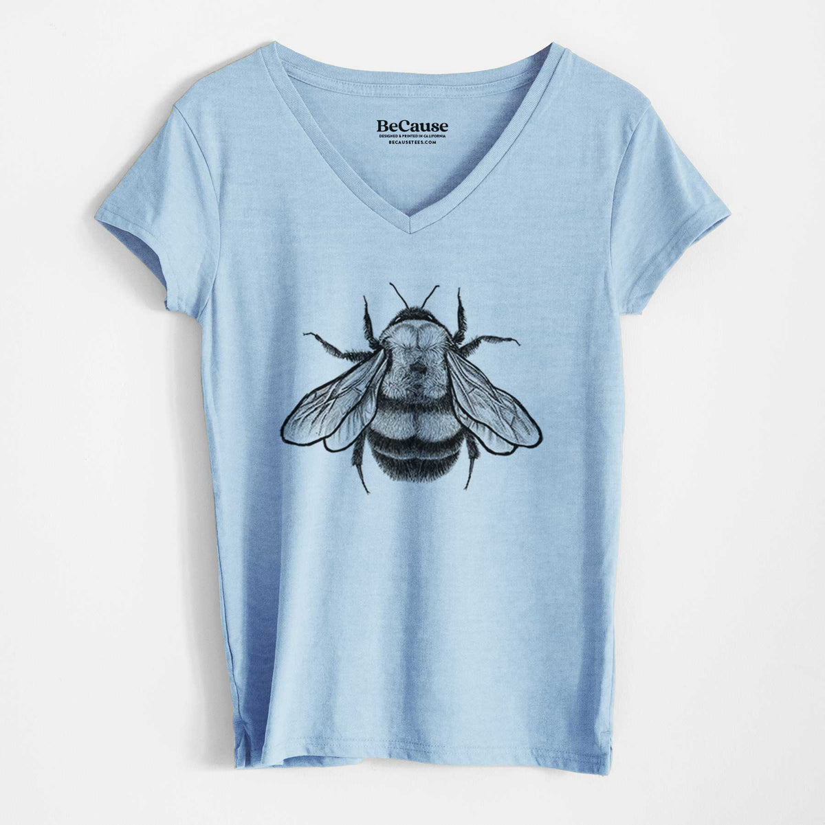 Bombus Affinis - Rusty-Patched Bumble Bee - Women&#39;s 100% Recycled V-neck