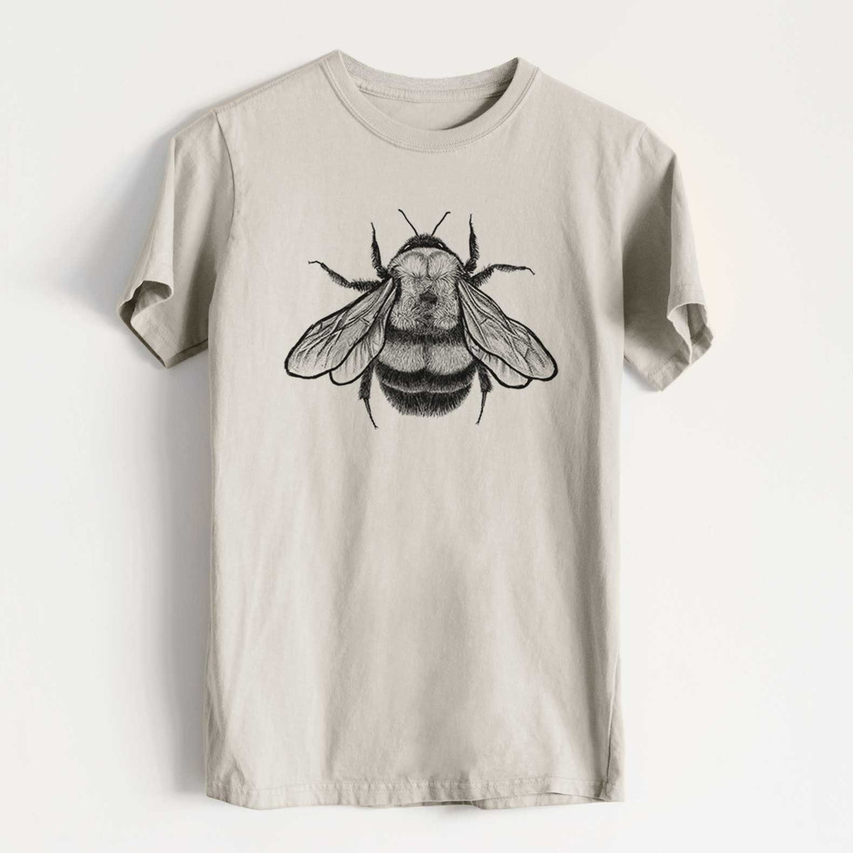 Bombus Affinis - Rusty-Patched Bumble Bee - Heavyweight Men&#39;s 100% Organic Cotton Tee