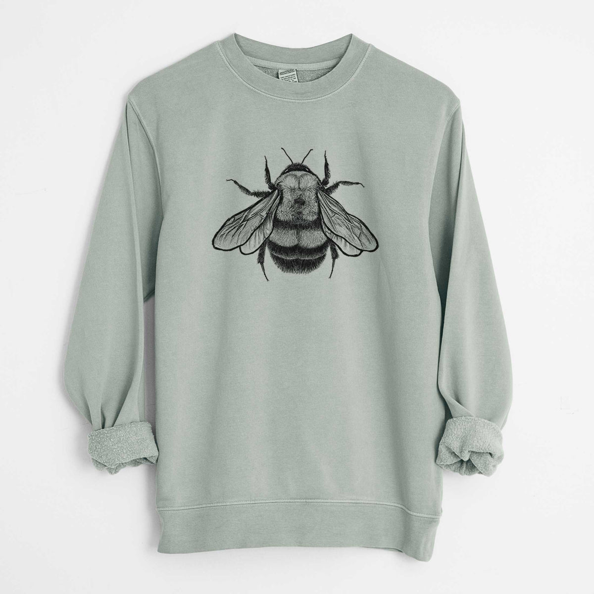Bombus Affinis - Rusty-Patched Bumble Bee - Unisex Pigment Dyed Crew Sweatshirt