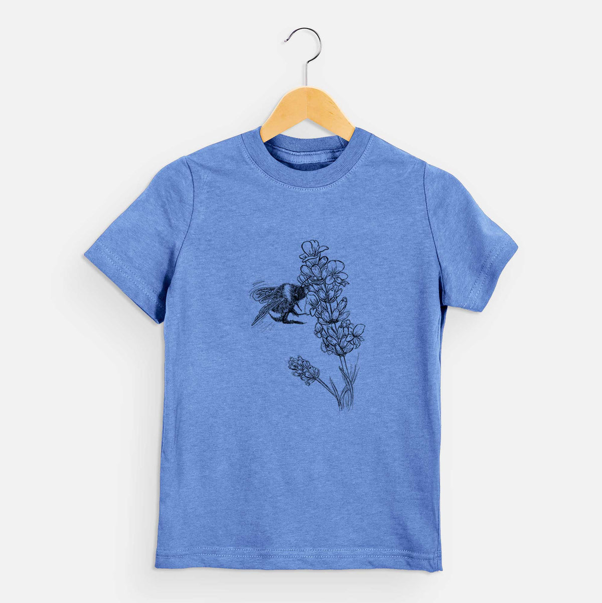 Bumblebee on English Lavender - Bombus Pensylvanicus - Kids Shirt