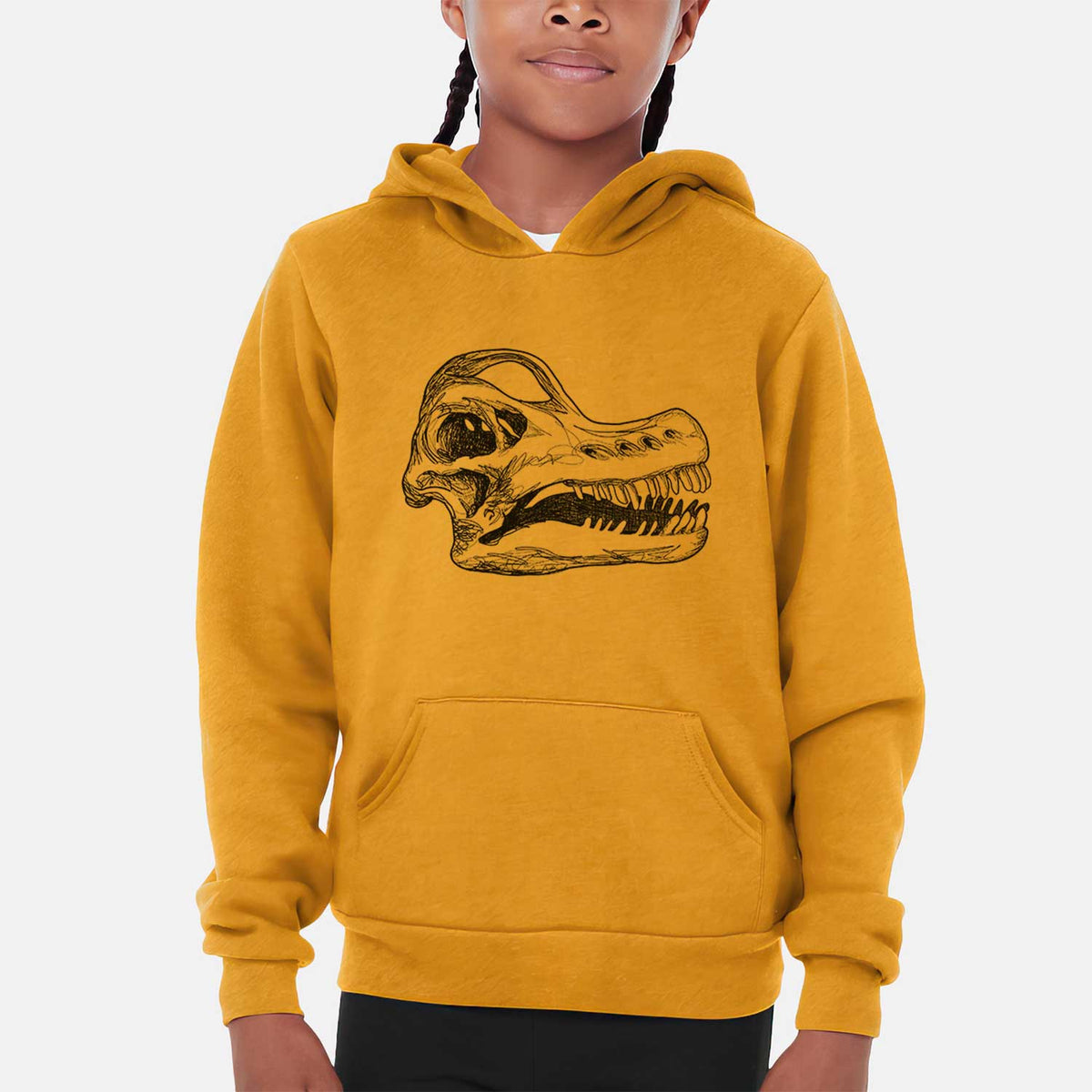 Brachiosaurus Skull - Youth Hoodie Sweatshirt