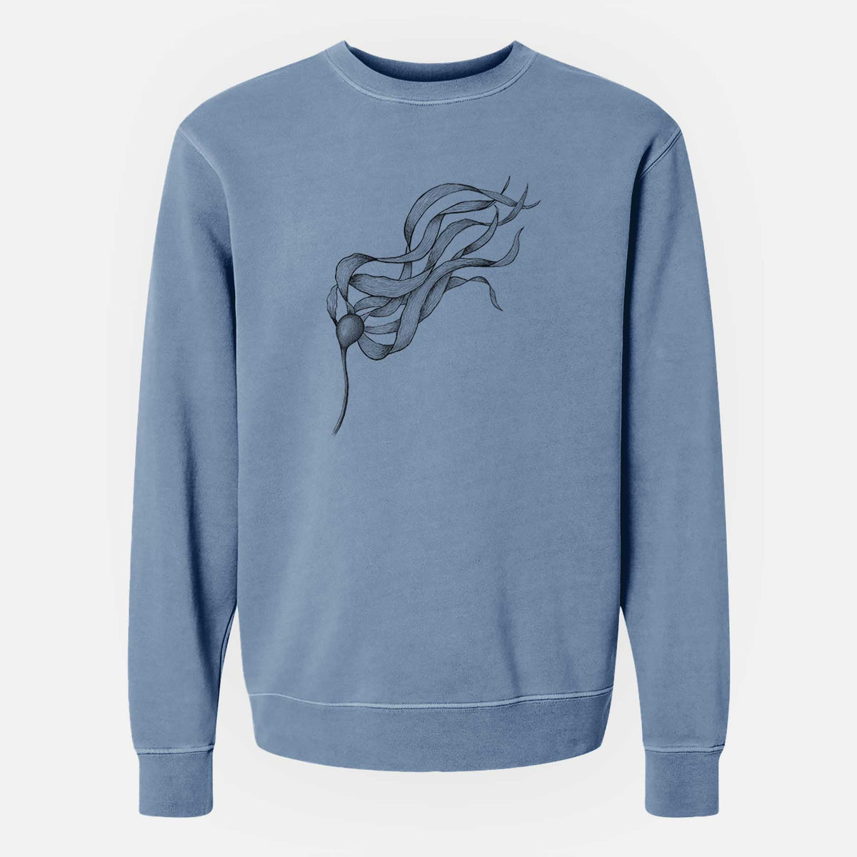 Bull Kelp - Nereocystis Luetkeana - Unisex Pigment Dyed Crew Sweatshirt