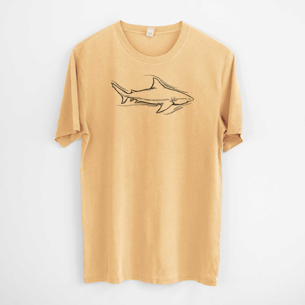 Bull Shark -  Mineral Wash 100% Organic Cotton Short Sleeve