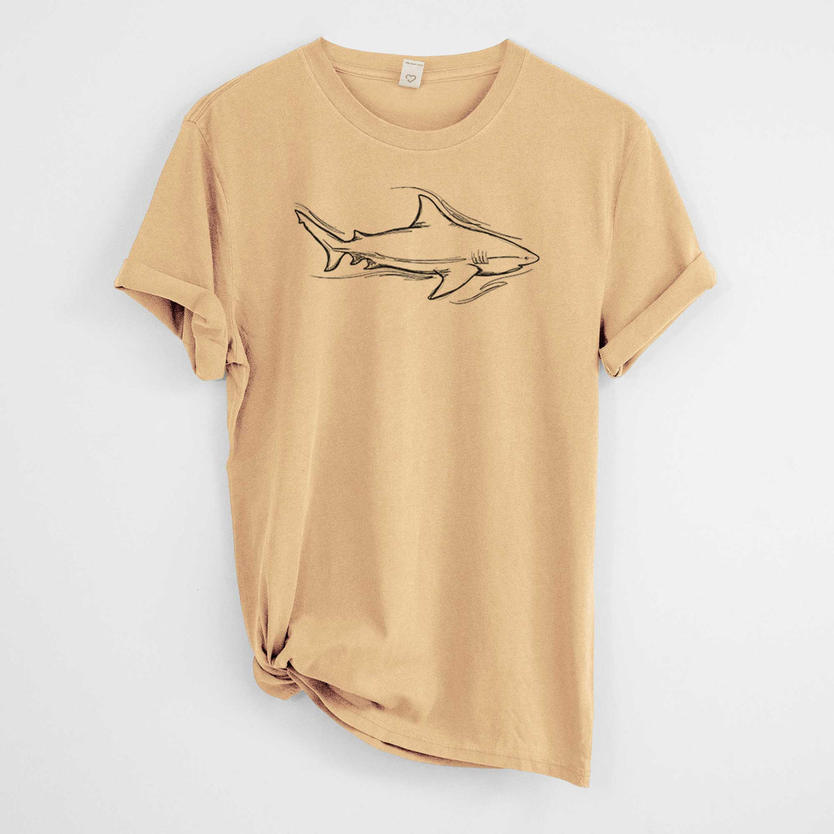 Bull Shark -  Mineral Wash 100% Organic Cotton Short Sleeve