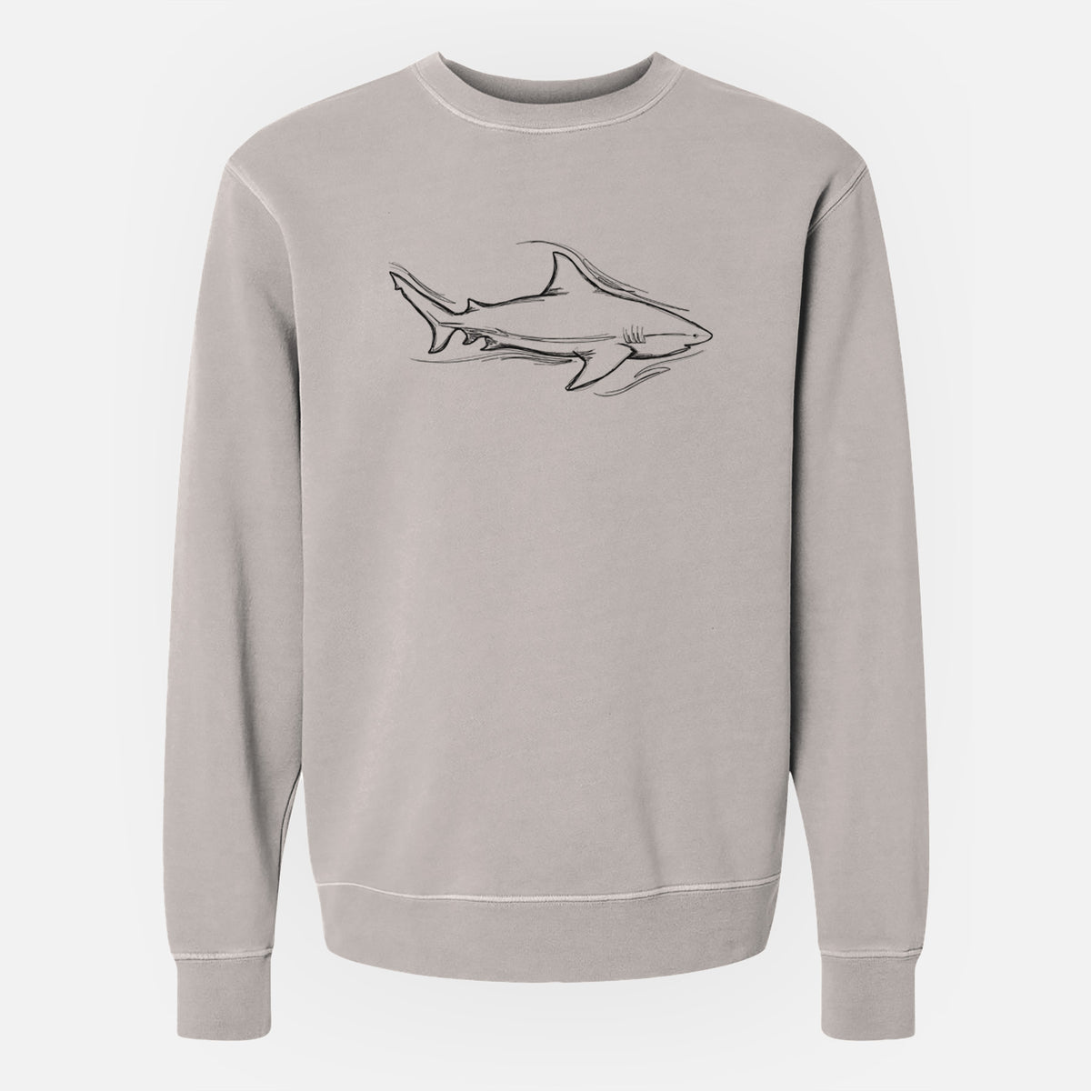 Bull Shark - Unisex Pigment Dyed Crew Sweatshirt
