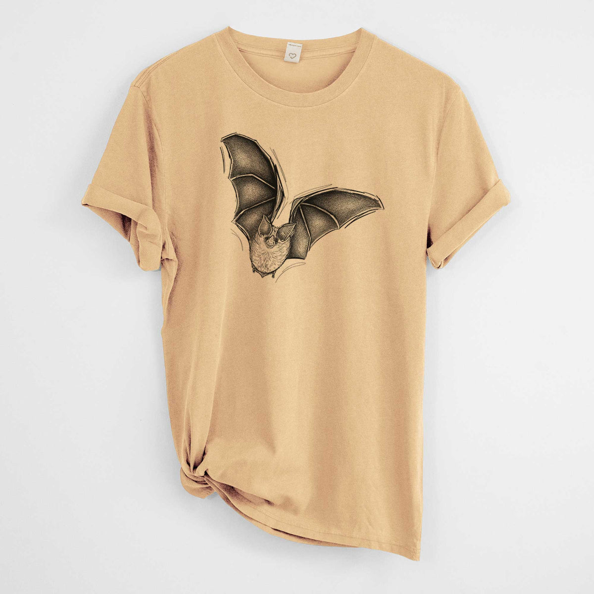 Macrotus californicus - California Leaf-nosed Bat -  Mineral Wash 100% Organic Cotton Short Sleeve