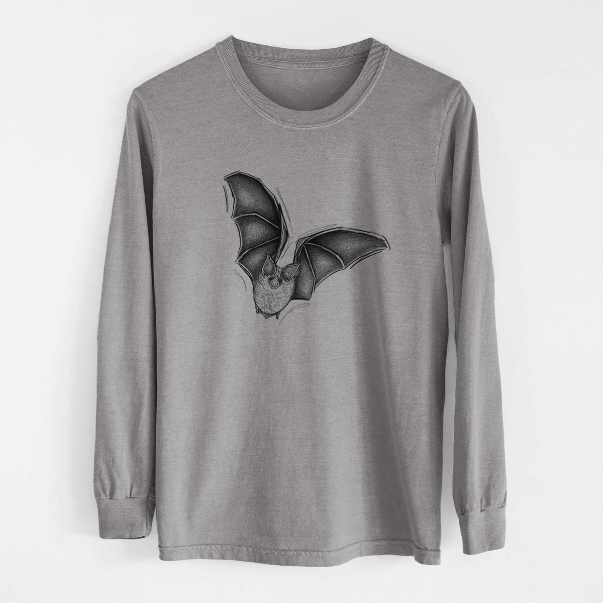 Macrotus californicus - California Leaf-nosed Bat - Heavyweight 100% Cotton Long Sleeve
