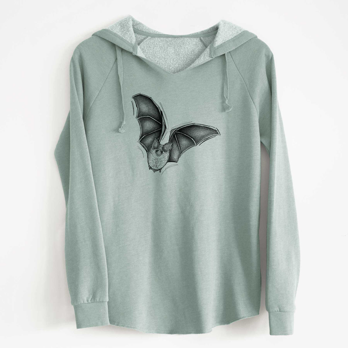 Macrotus californicus - California Leaf-nosed Bat - Cali Wave Hooded Sweatshirt