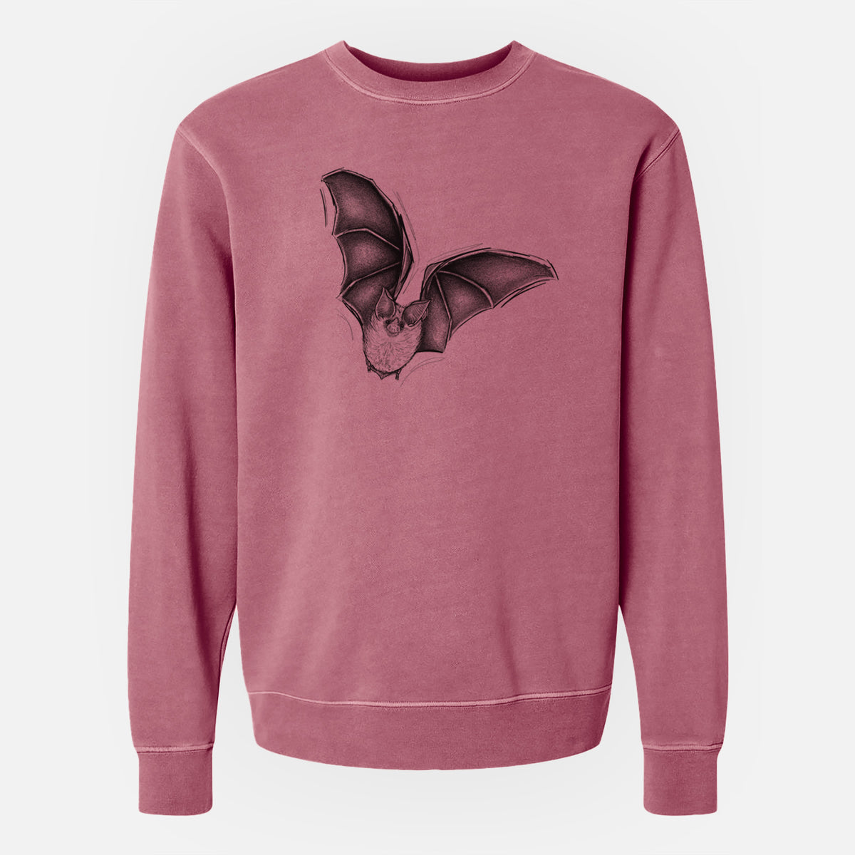 Macrotus californicus - California Leaf-nosed Bat - Unisex Pigment Dyed Crew Sweatshirt