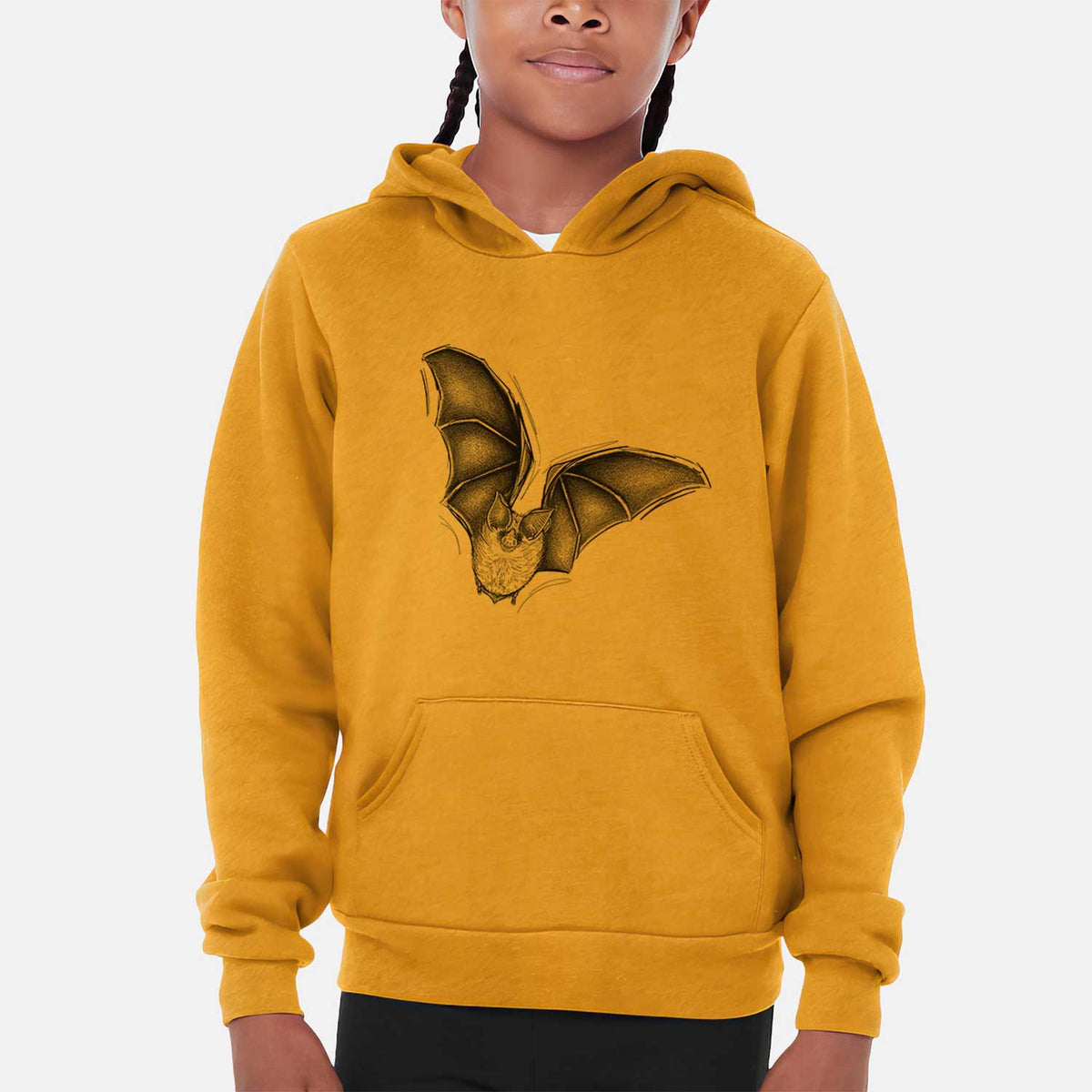 Macrotus californicus - California Leaf-nosed Bat - Youth Hoodie Sweatshirt