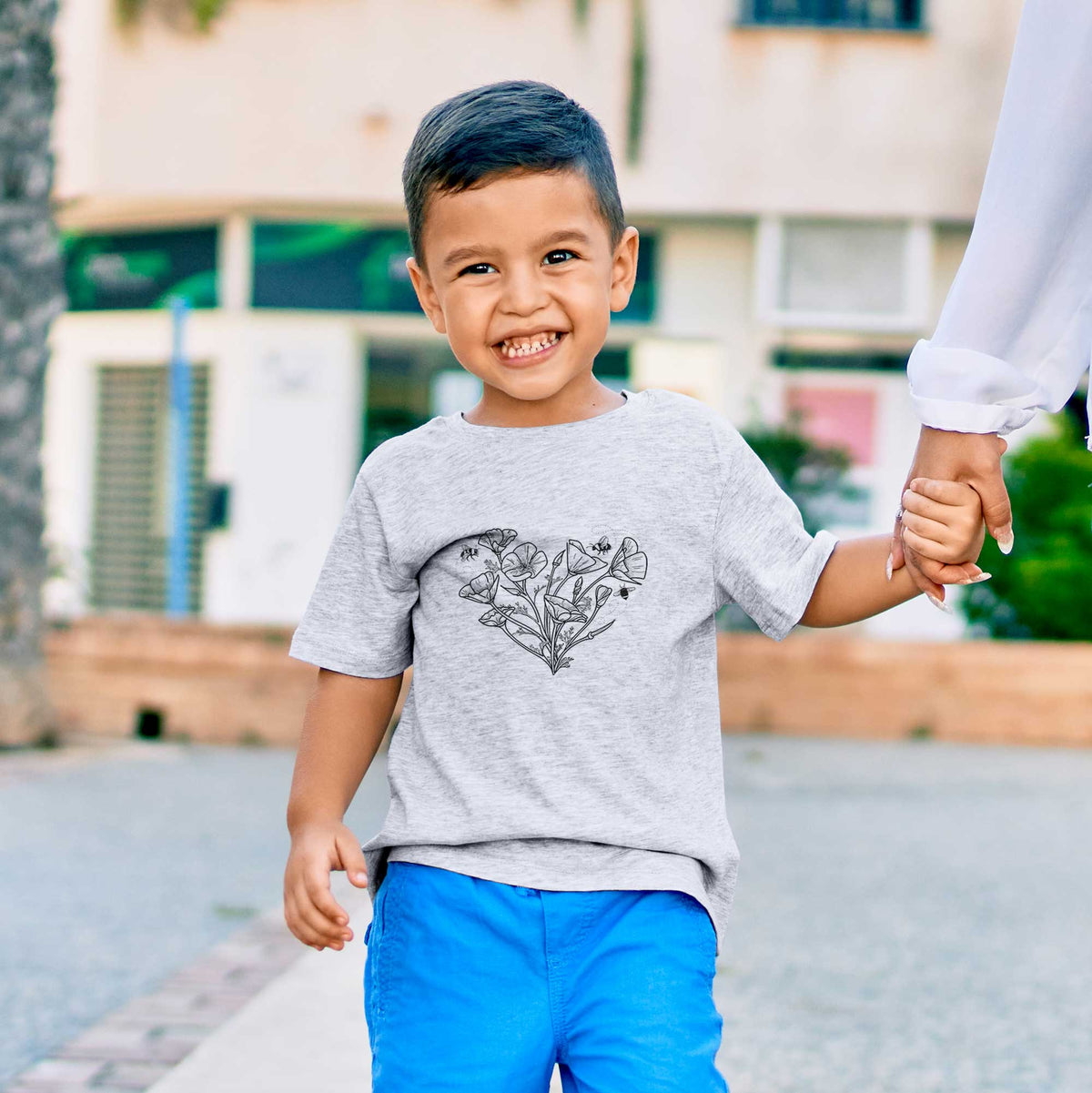 California Poppy Heart - Kids Shirt
