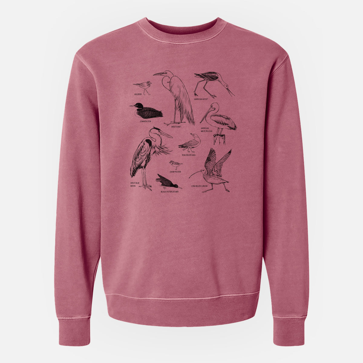 California Shorebirds - Unisex Pigment Dyed Crew Sweatshirt