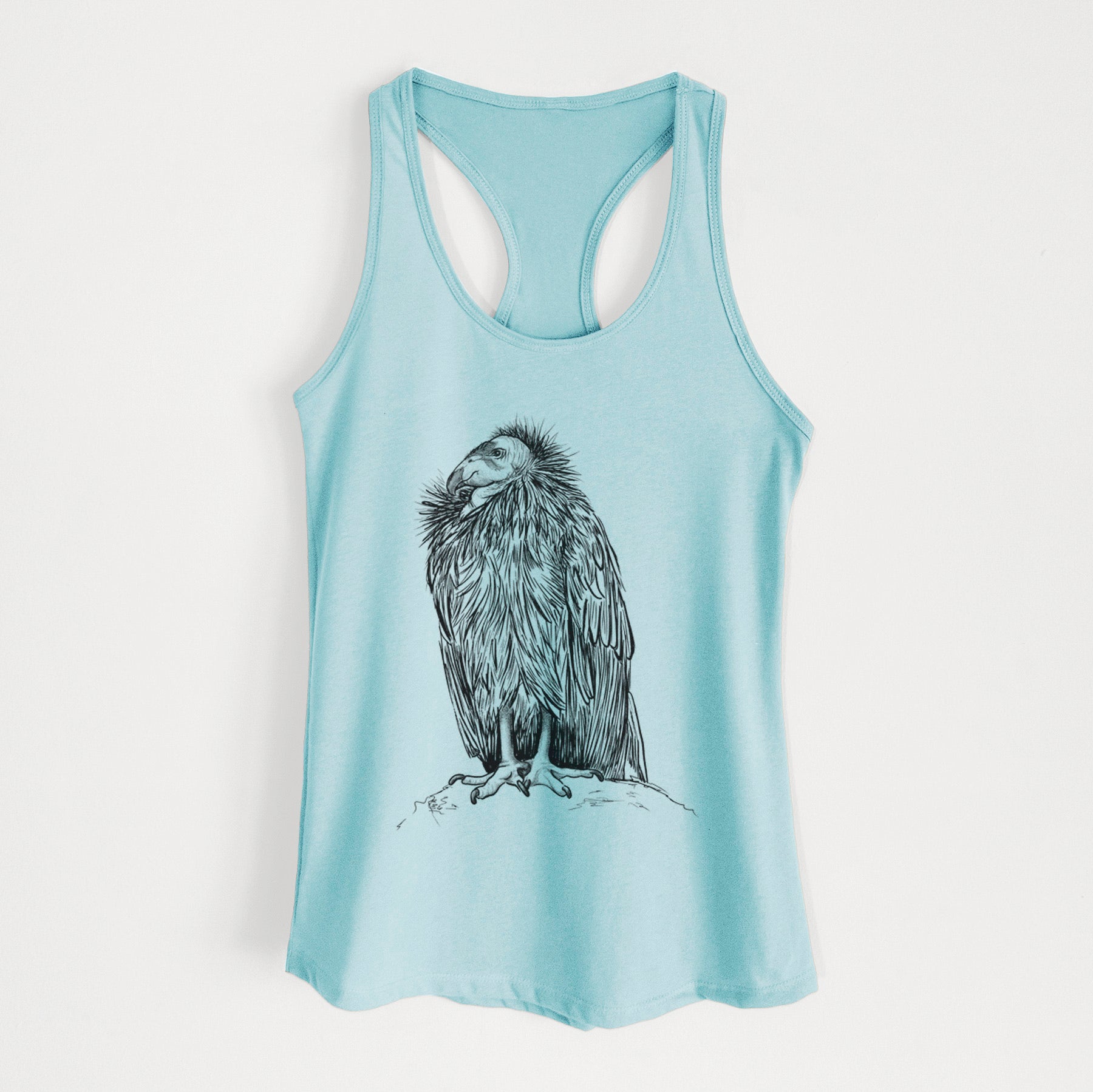 California Condor - Gymnogyps californianus - Women's Racerback Tanktop