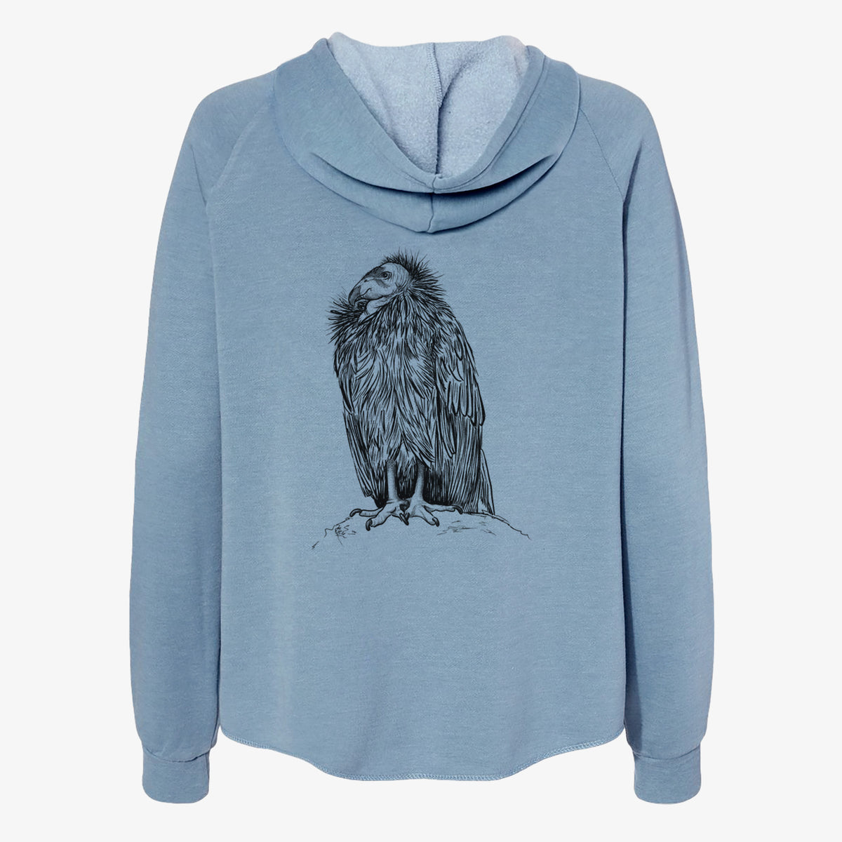 California Condor - Gymnogyps californianus - Women&#39;s Cali Wave Zip-Up Sweatshirt