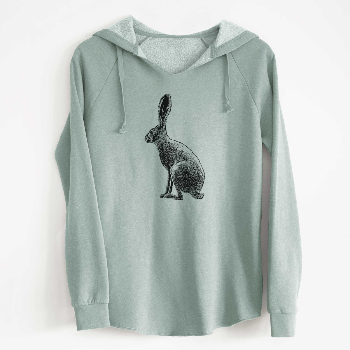 Wild California Hare - Black-tailed Jackrabbit - Cali Wave Hooded Sweatshirt