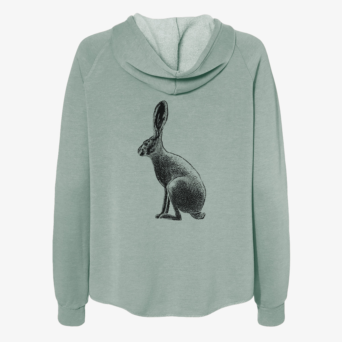 Wild California Hare - Black-tailed Jackrabbit - Women&#39;s Cali Wave Zip-Up Sweatshirt