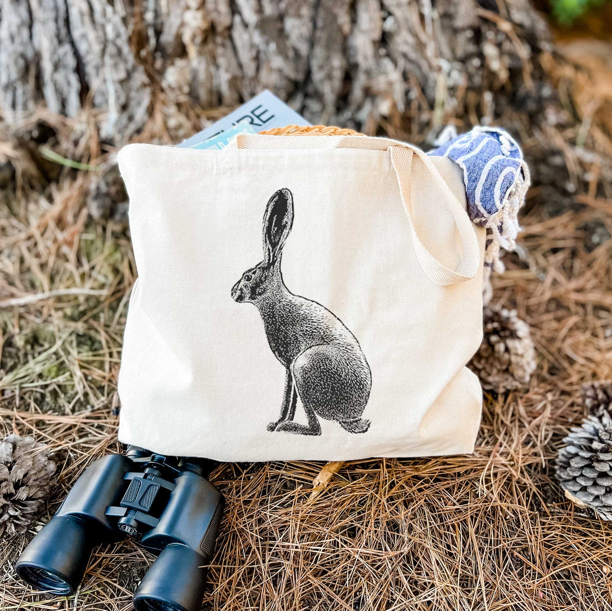 Wild California Hare - Black-tailed Jackrabbit - Tote Bag
