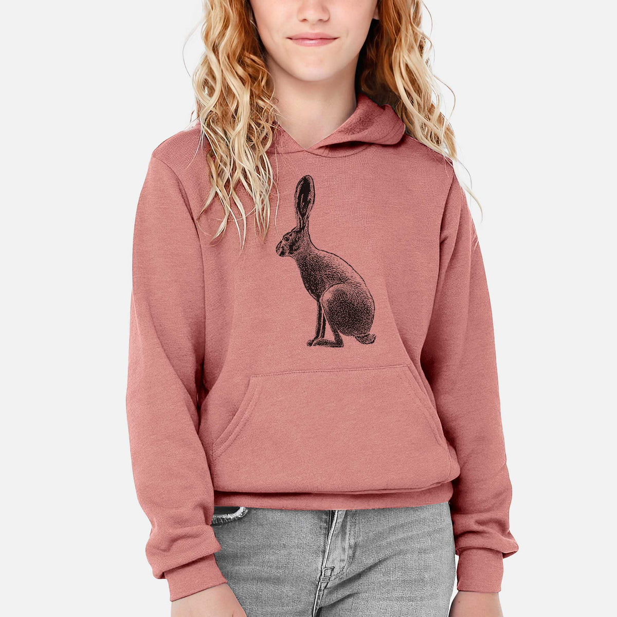 Wild California Hare - Black-tailed Jackrabbit - Youth Hoodie Sweatshirt