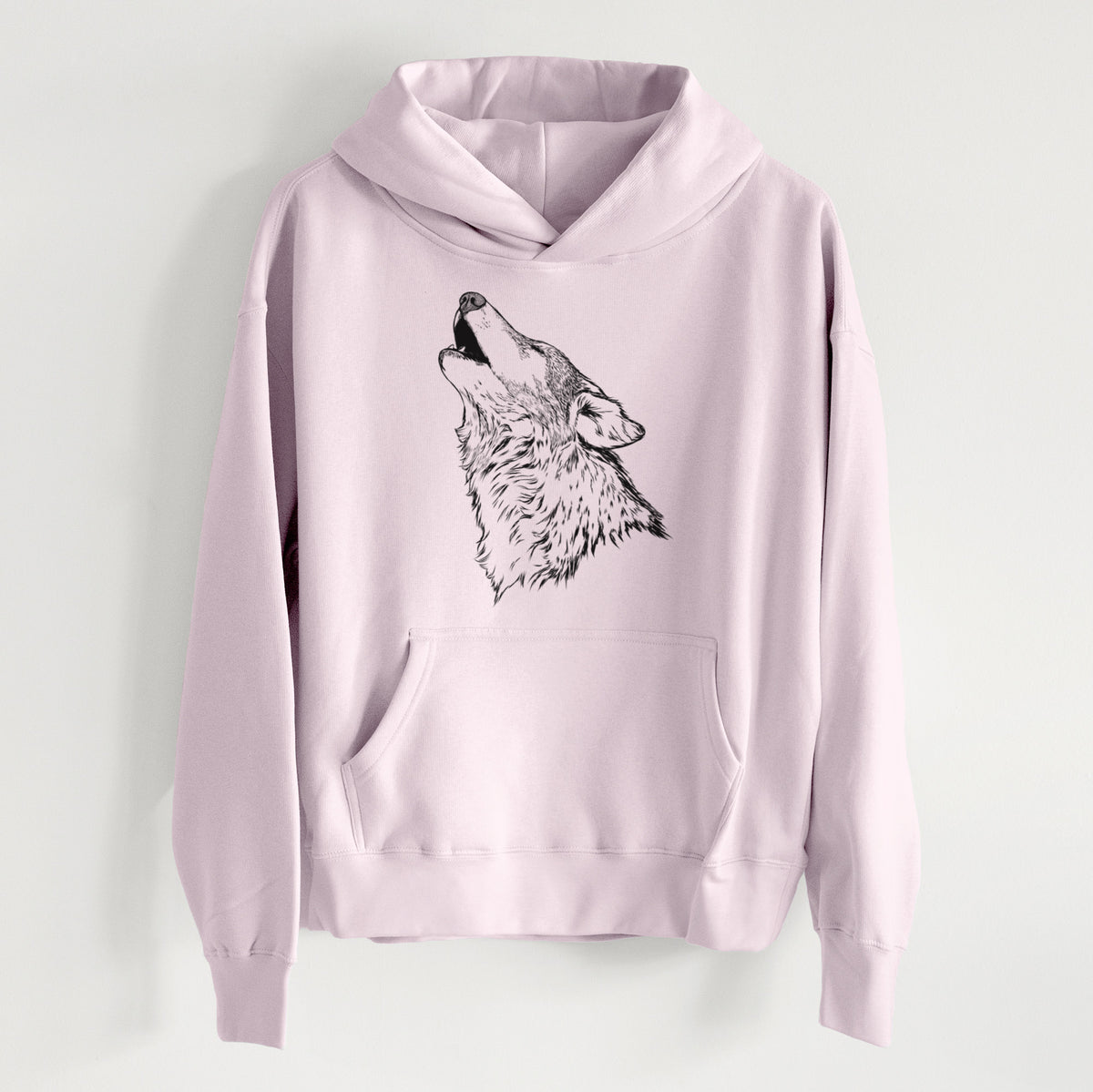 Canis lupus - Grey Wolf Howling - Women&#39;s Heavyweight Relaxed Hoodie