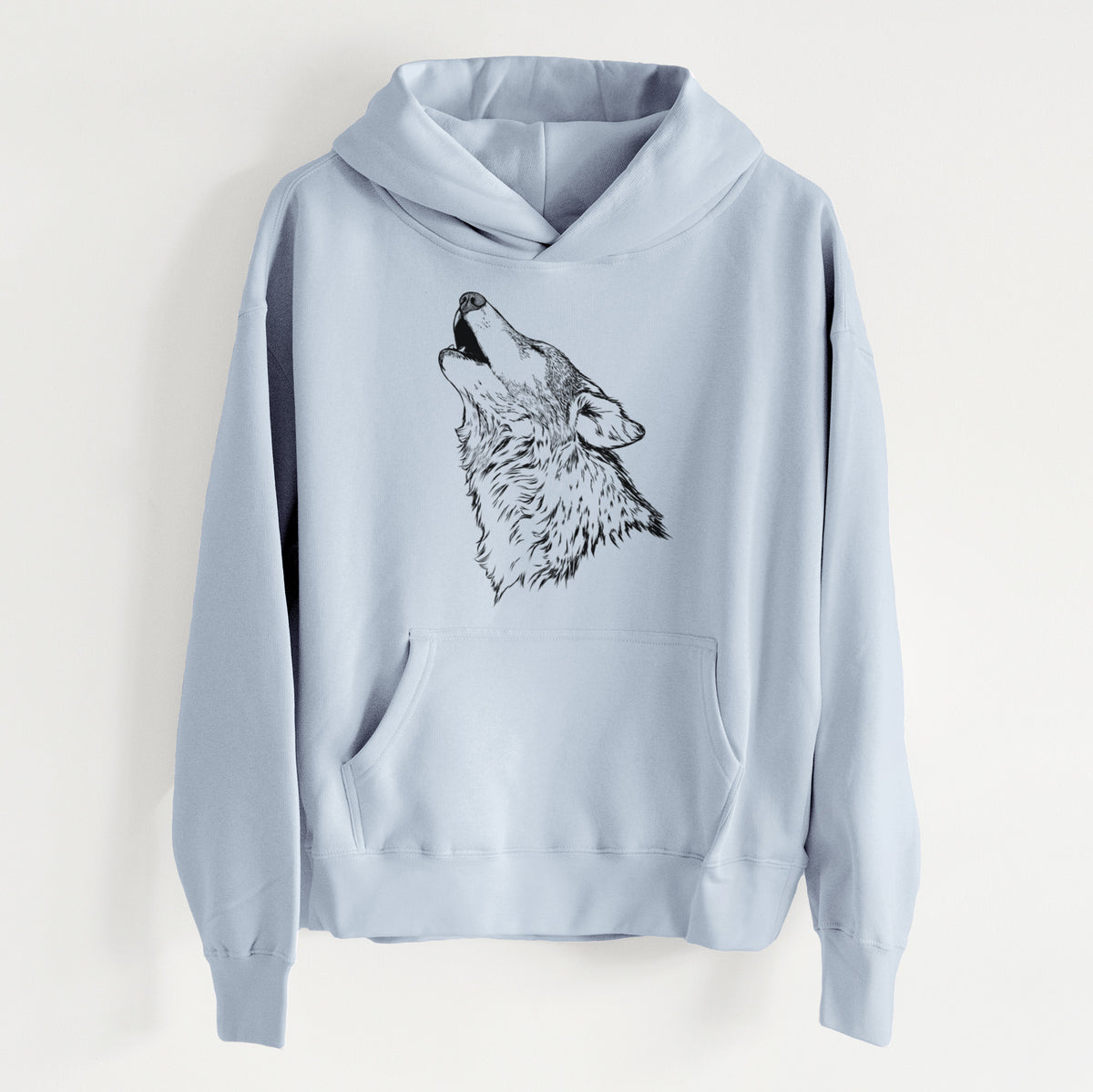 Canis lupus - Grey Wolf Howling - Women&#39;s Heavyweight Relaxed Hoodie