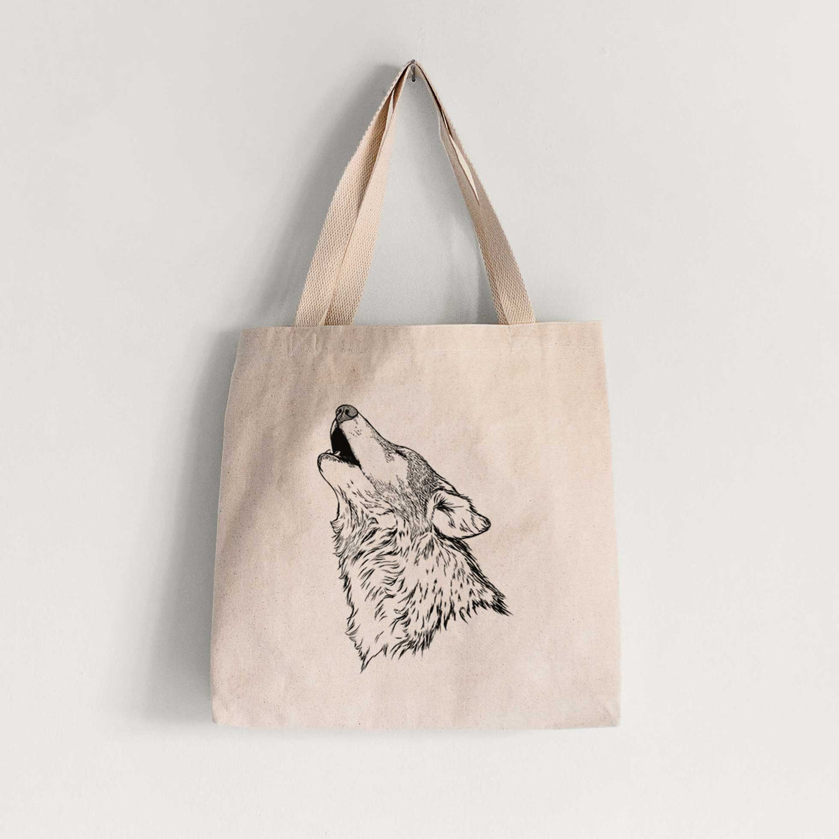 Canis lupus - Grey Wolf Howling - Tote Bag