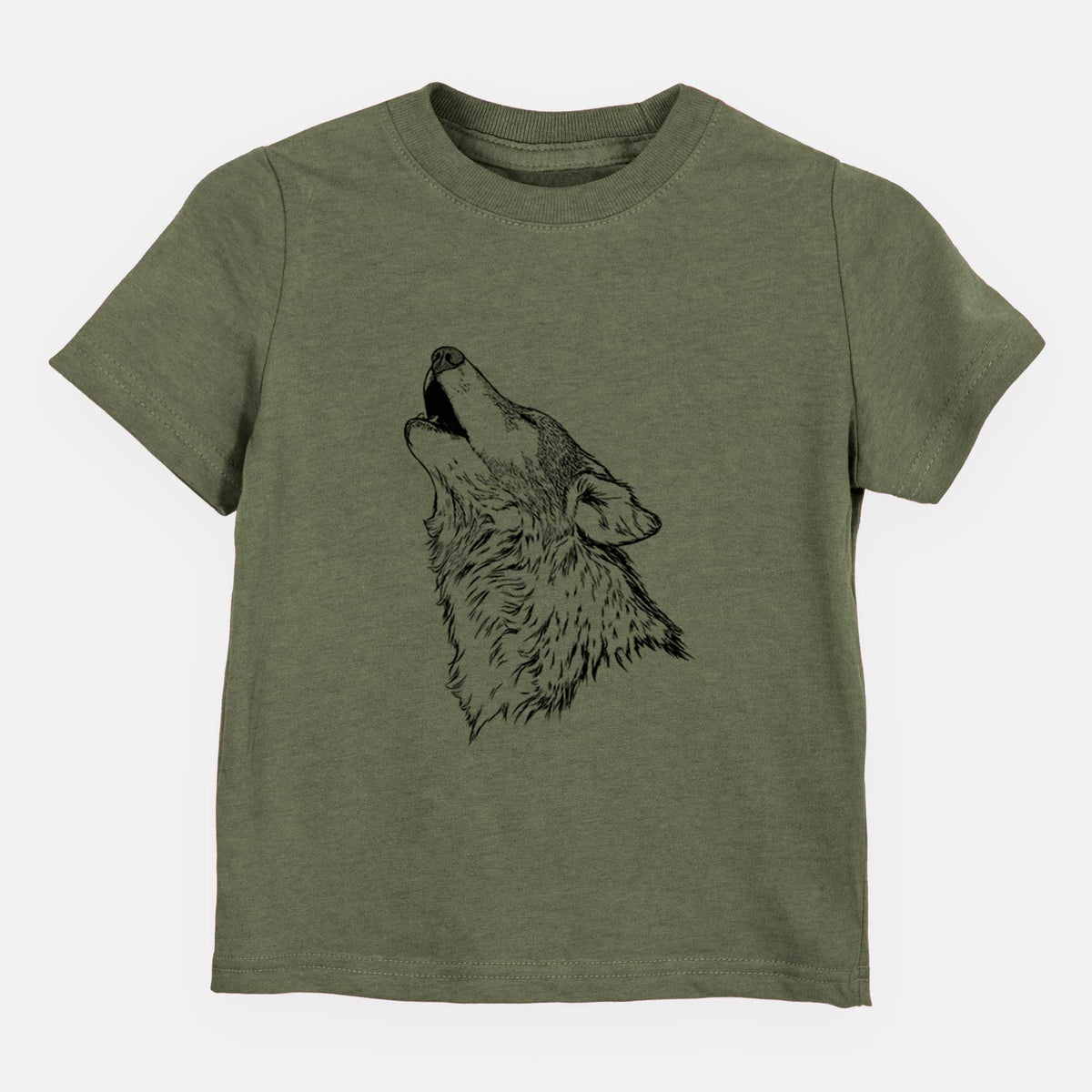 Canis lupus - Grey Wolf Howling - Kids Shirt