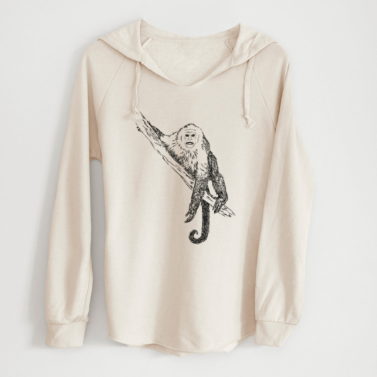 Capuchin Monkey - Cebus imitator - Cali Wave Hooded Sweatshirt