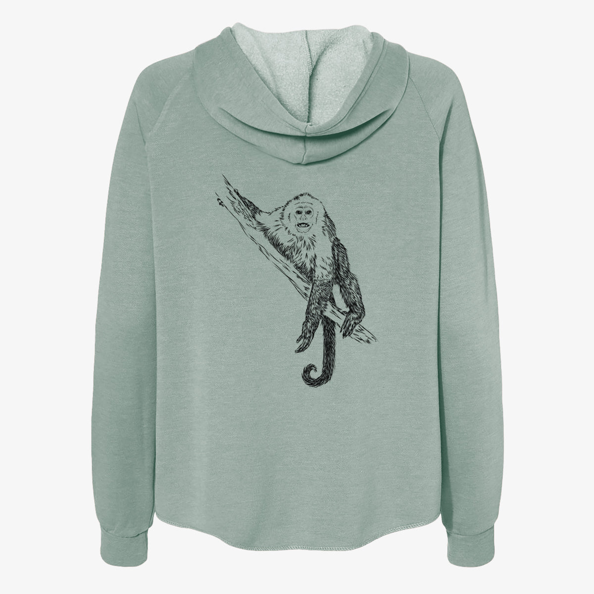 Capuchin Monkey - Cebus imitator - Women&#39;s Cali Wave Zip-Up Sweatshirt