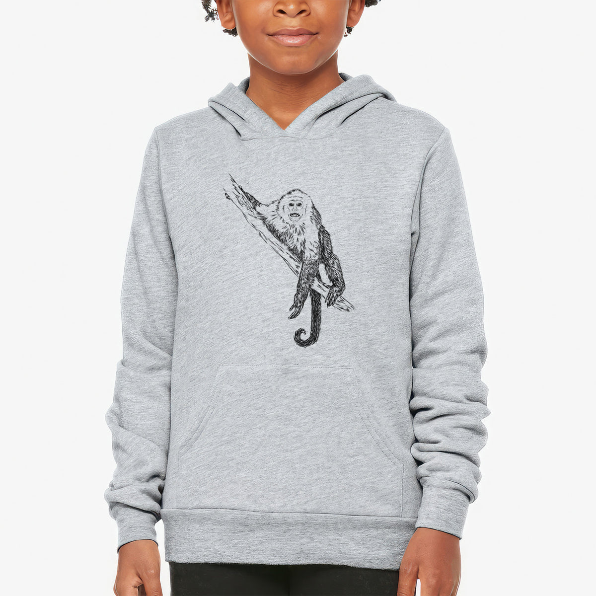 Capuchin Monkey - Cebus imitator - Youth Hoodie Sweatshirt