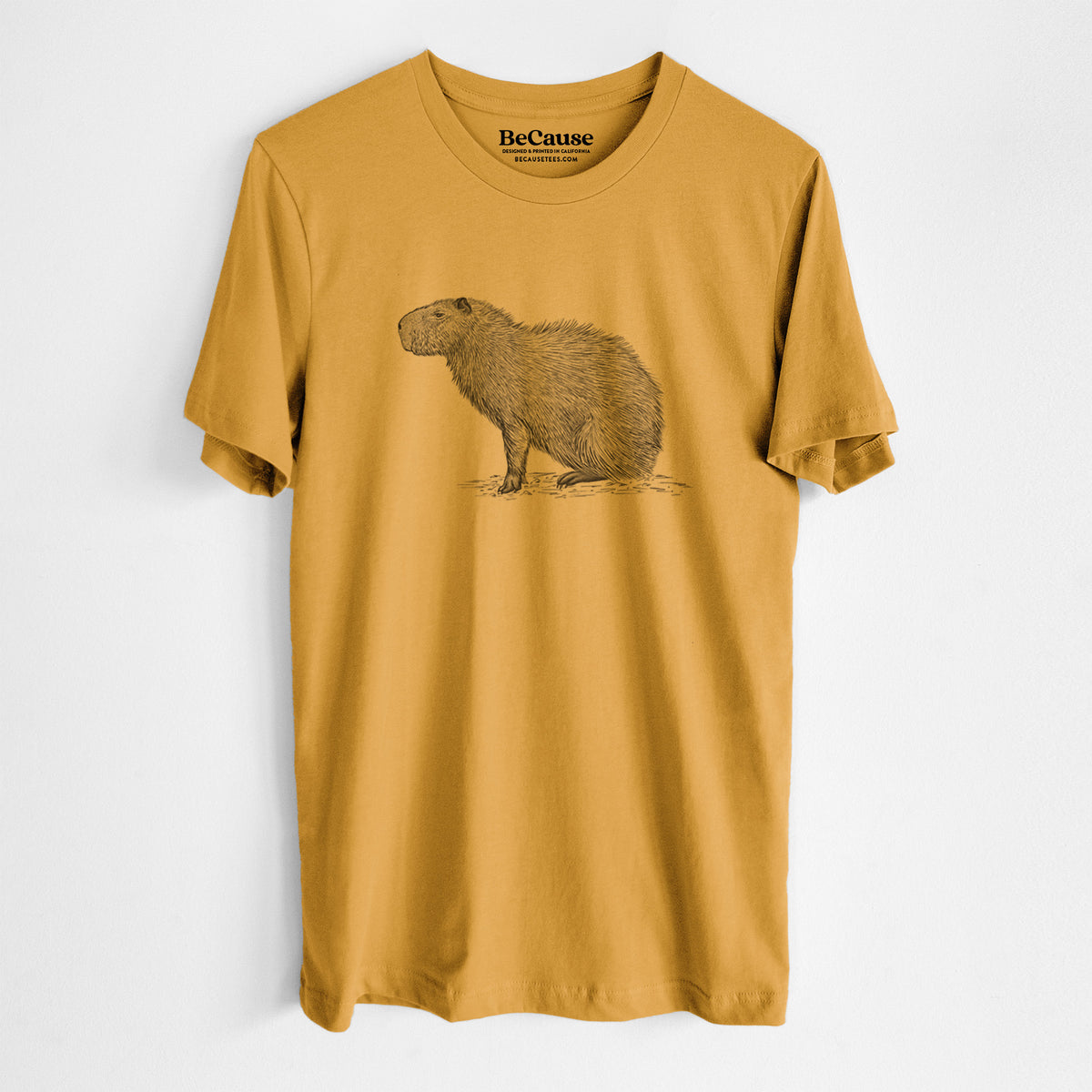 Capybara Profile - Hydrochoerus hydrochaeris - Lightweight 100% Cotton Unisex Crewneck