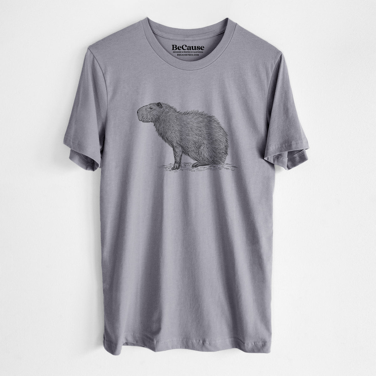 Capybara Profile - Hydrochoerus hydrochaeris - Lightweight 100% Cotton Unisex Crewneck