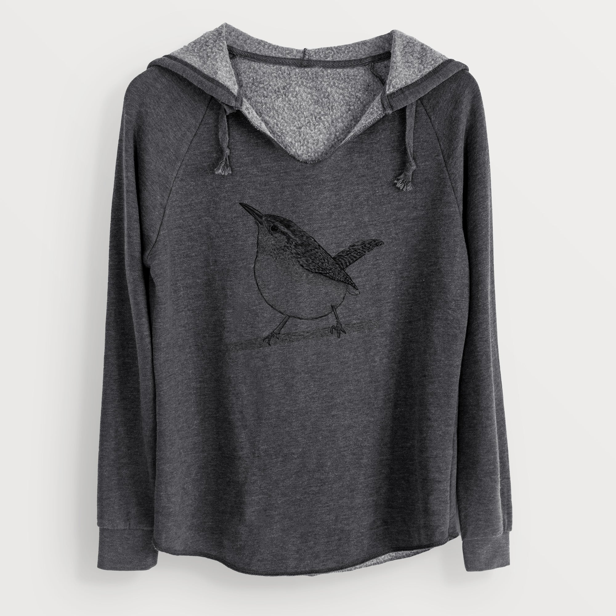 Carolina Wren - Thryothorus ludovicianus - Cali Wave Hooded Sweatshirt