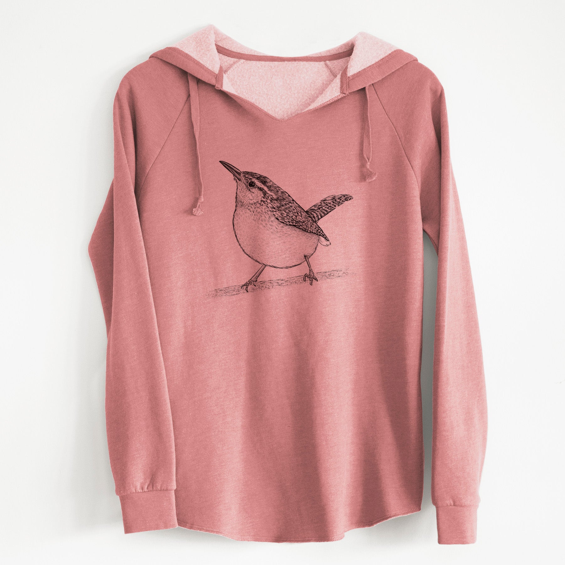 Carolina Wren - Thryothorus ludovicianus - Cali Wave Hooded Sweatshirt
