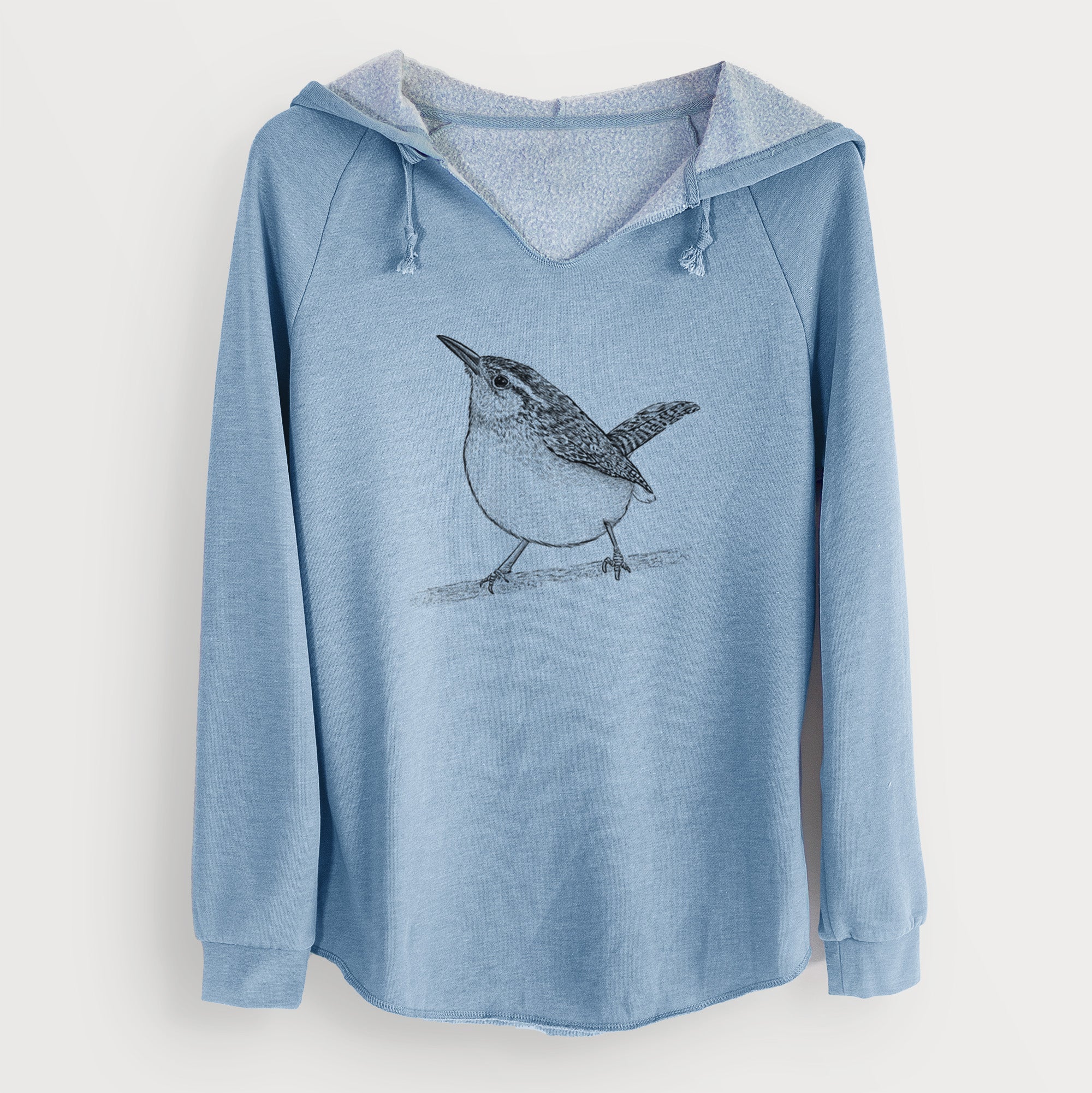Carolina Wren - Thryothorus ludovicianus - Cali Wave Hooded Sweatshirt