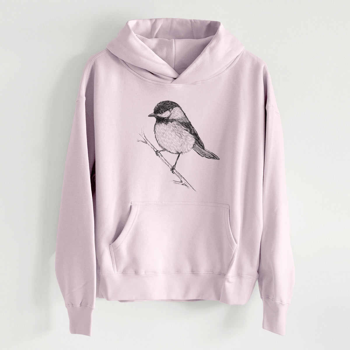 Black-capped Chickadee - Poecile atricapillus - Women&#39;s Heavyweight Relaxed Hoodie