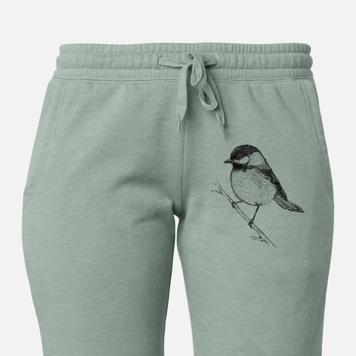 Black-capped Chickadee - Poecile atricapillus - Women&#39;s Cali Wave Jogger Sweatpants