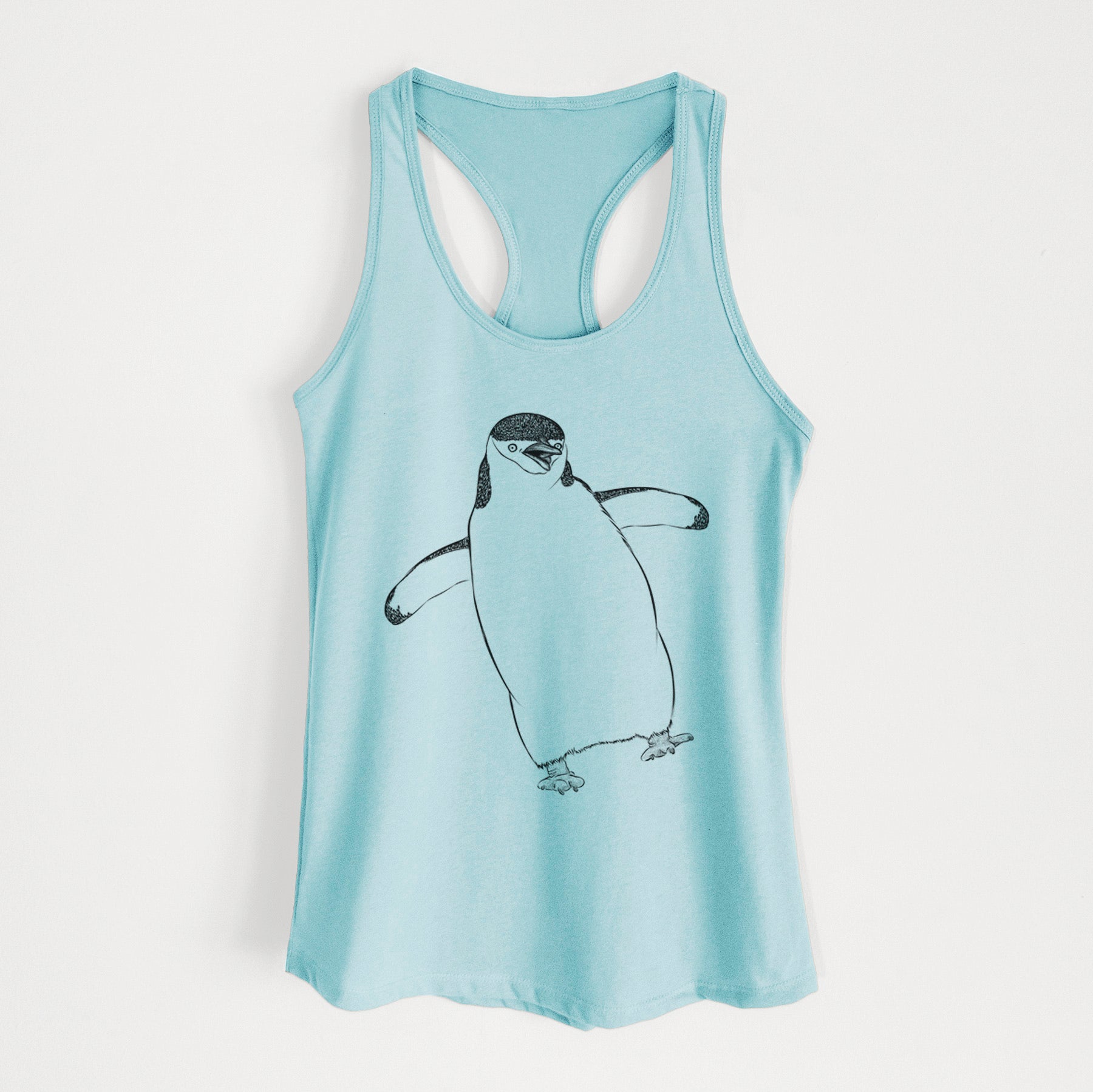 Chinstrap Penguin - Pygoscelis antarcticus - Women's Racerback Tanktop