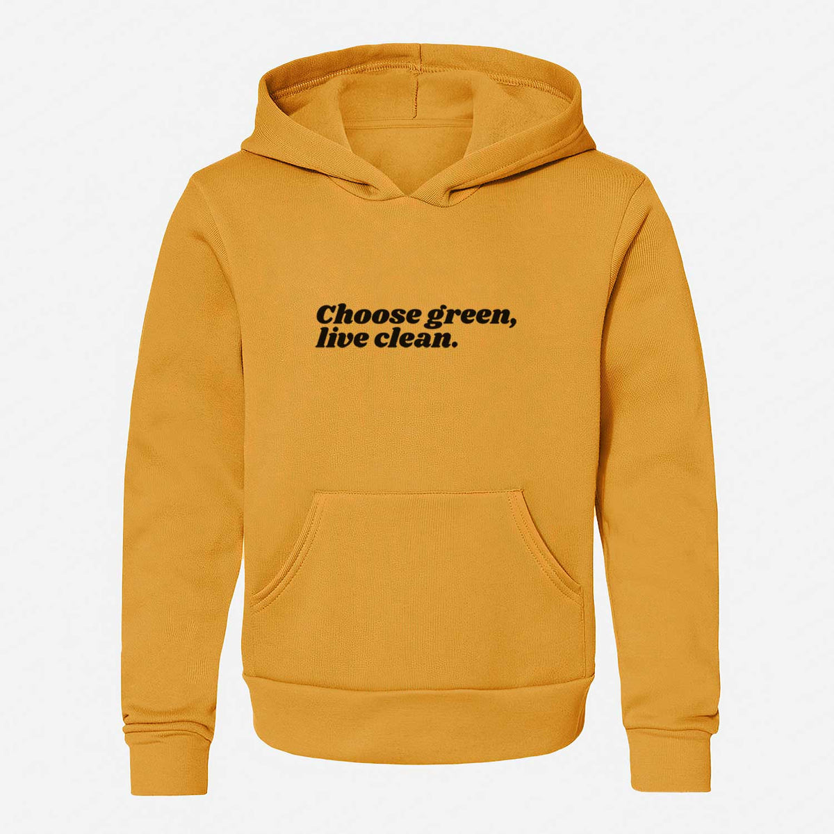 Choose Green, Live Clean - Youth Hoodie Sweatshirt