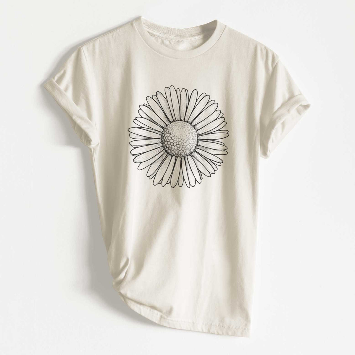 Bellis perennis - The Common Daisy - Unisex Recycled Eco Tee  - CLOSEOUT - FINAL SALE