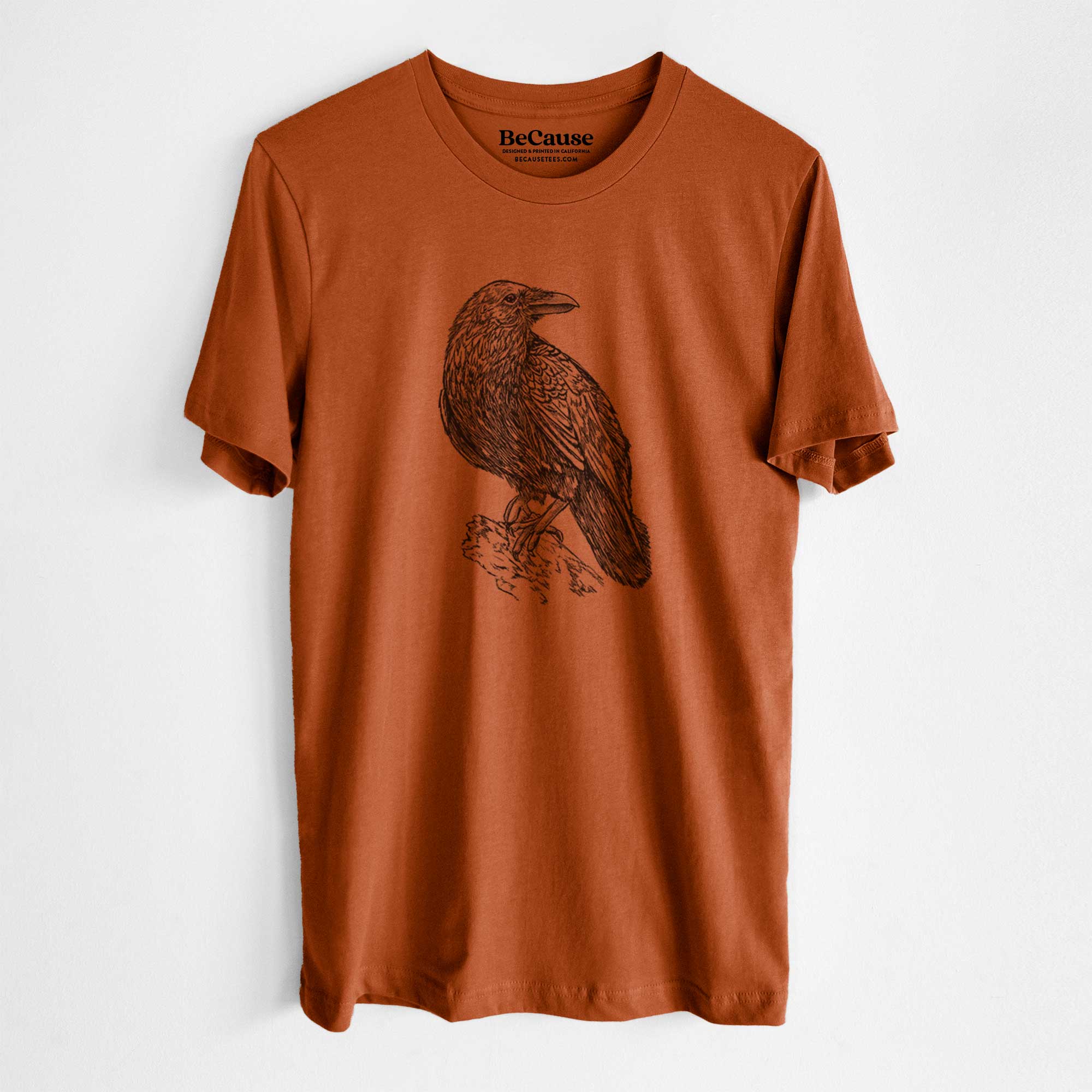 Common Raven - Corvus corax - Lightweight 100% Cotton Unisex Crewneck