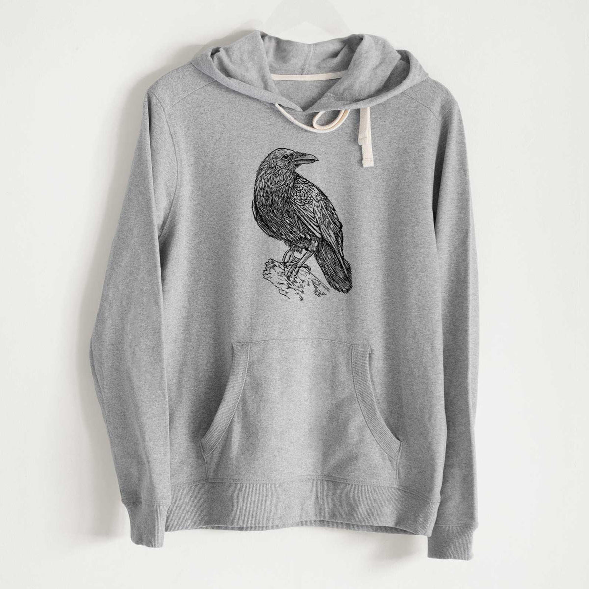 Corvus corax - Common Raven - Unisex Recycled Hoodie - CLOSEOUT - FINAL SALE