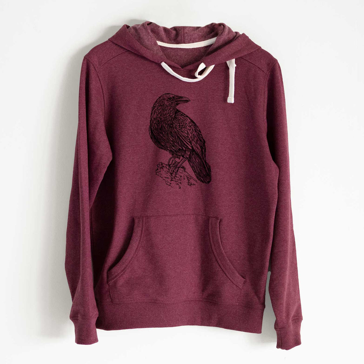 Corvus corax - Common Raven - Unisex Recycled Hoodie - CLOSEOUT - FINAL SALE