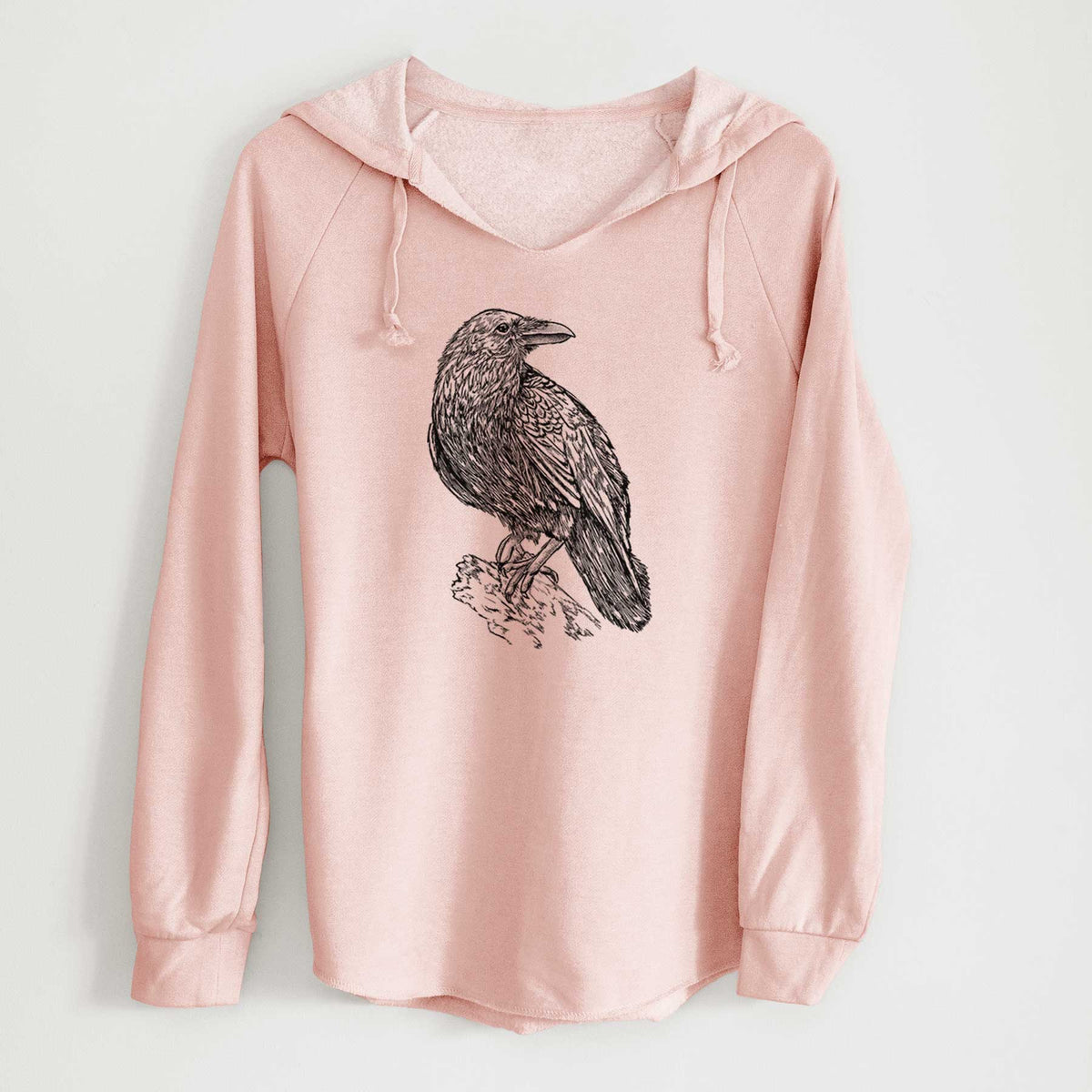 Corvus corax - Common Raven - Cali Wave Hooded Sweatshirt