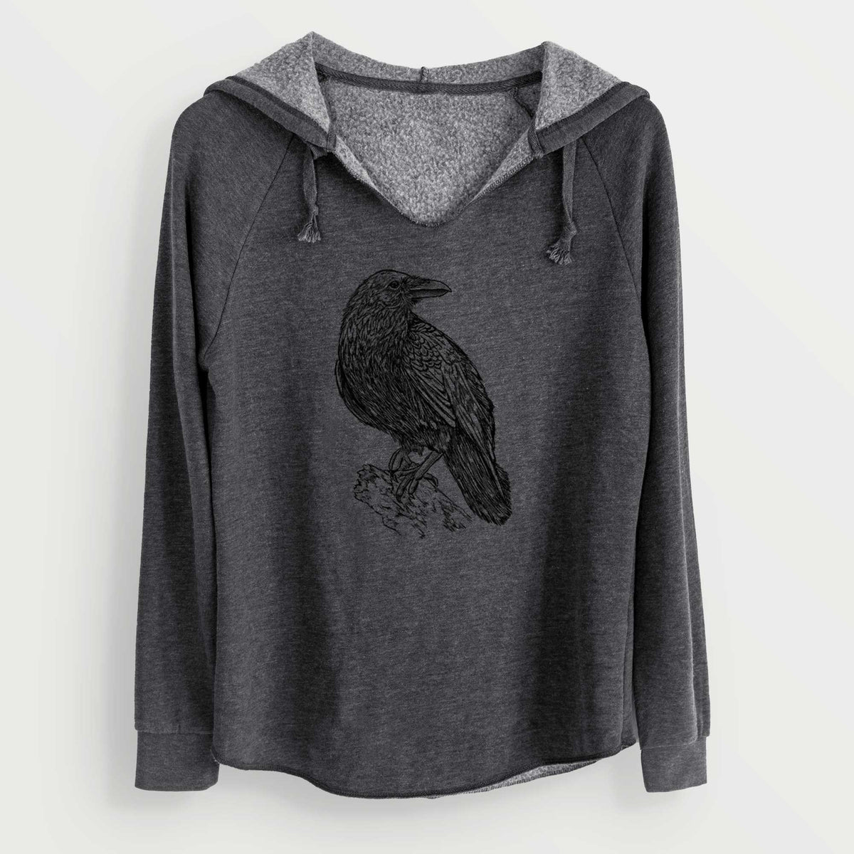 Corvus corax - Common Raven - Cali Wave Hooded Sweatshirt