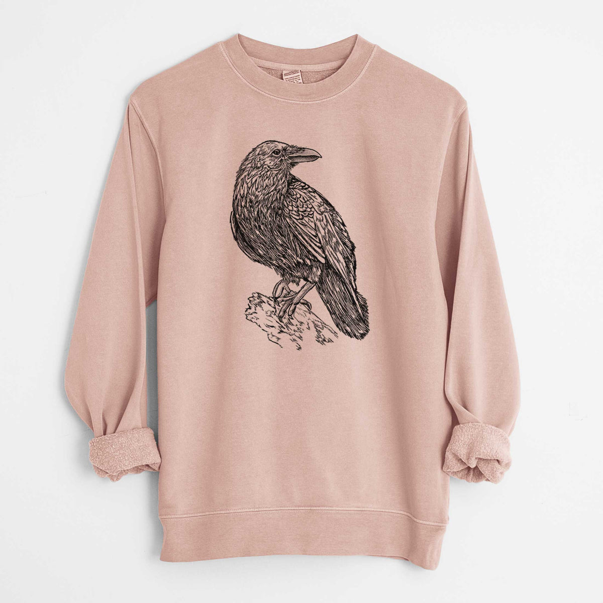 Corvus corax - Common Raven - Unisex Pigment Dyed Crew Sweatshirt