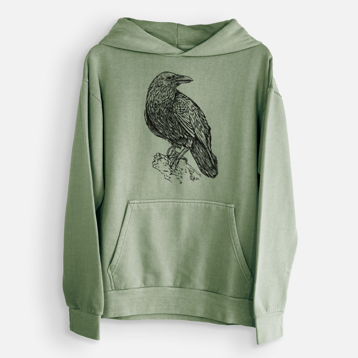 Corvus corax - Common Raven  - Urban Heavyweight Hoodie