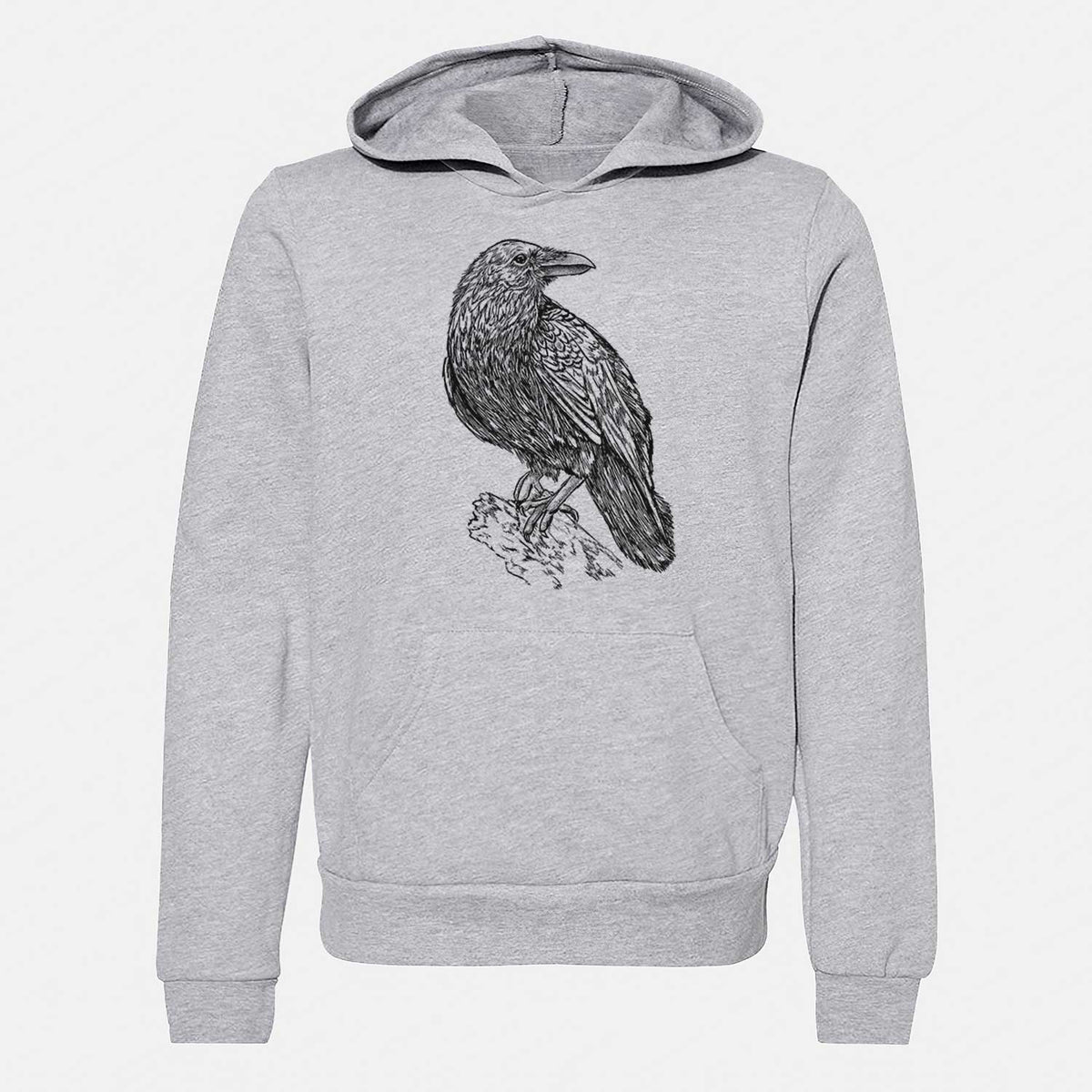 Corvus corax - Common Raven - Youth Hoodie Sweatshirt